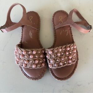 New Sam Edelman Girl’s Holly Sandal in pink size: 1